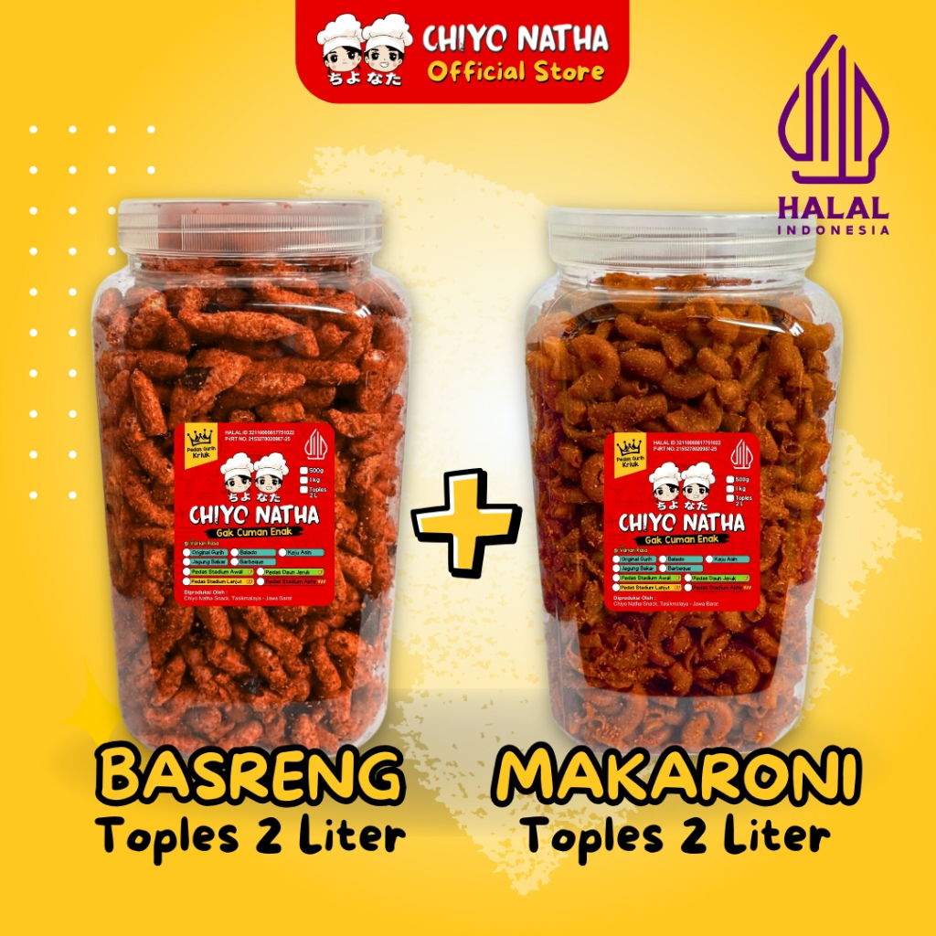 

Paket Basreng & Makaroni Toples 2 Liter