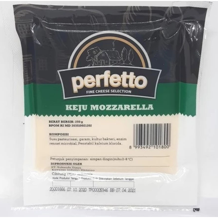 

PERFETTO Keju Mozzarella 250 gr