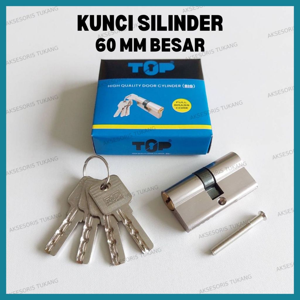 Silinder Kunci Pintu Besar 60mm Anak Kunci Pintu Besar 60 mm Top Cylinder Key