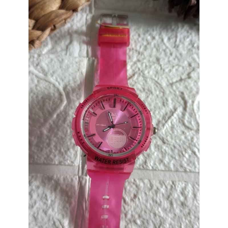 JAM TANGAN WANITA / JAM TANGAN PINK WANITA / JAM TANGAN PINK / JAM TANGAN JELLY / JAM TANGAN ANALOG 