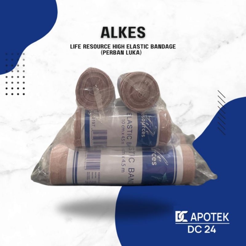 ALKESLIFE RESOURCE HIGH ELASTIC BANDAGE / PERBAN LUKA /PERBAN ELASTIS / PERBAN TANGAN / PERBAN LUTUT