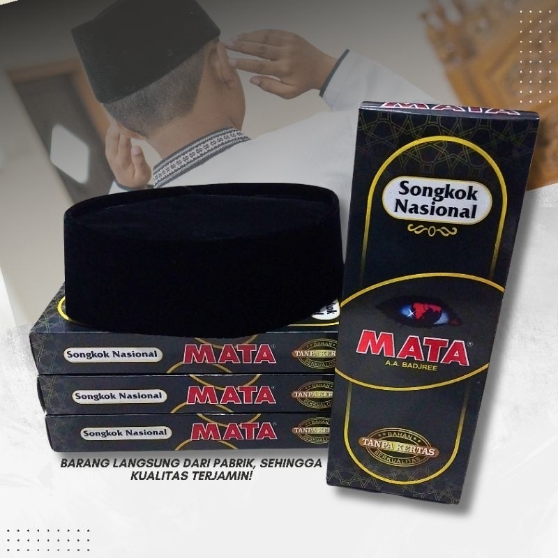 Peci BHS Peci Mata Songkok Tanpa Kertas Original A.A BADJREE