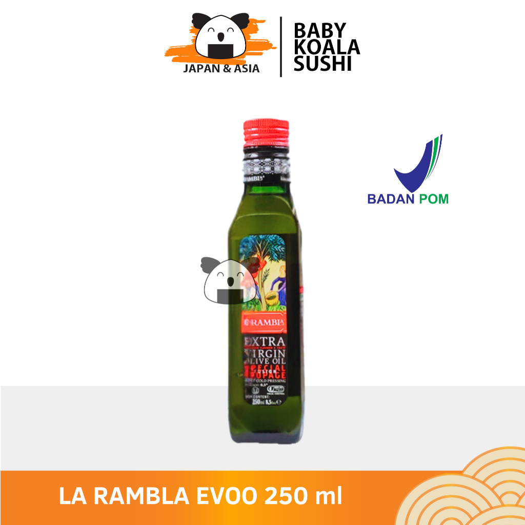 

LA RAMBLA Extra Virgin Olive Oil Minyak Zaitun 250 ml Halal │ EVOO Import Spanyol