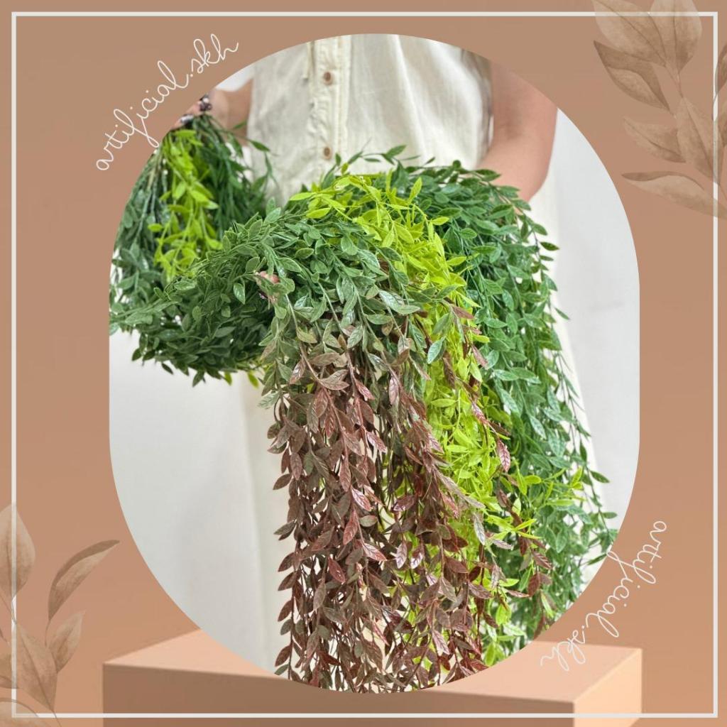 105CM DAUN JUNTAI TIRAI Daun Lee Kwan Yew Juntai Daun Tirai Rambat Artificial Hoya Costa Janda Meran