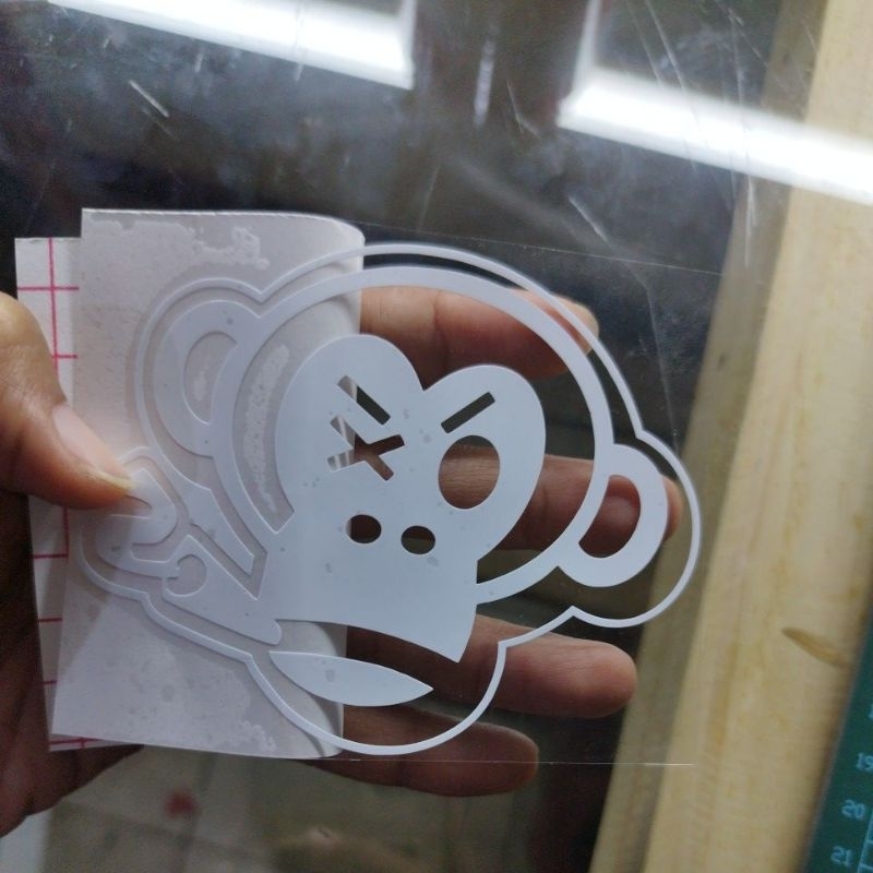 Cutting sticker Monkey Smoke