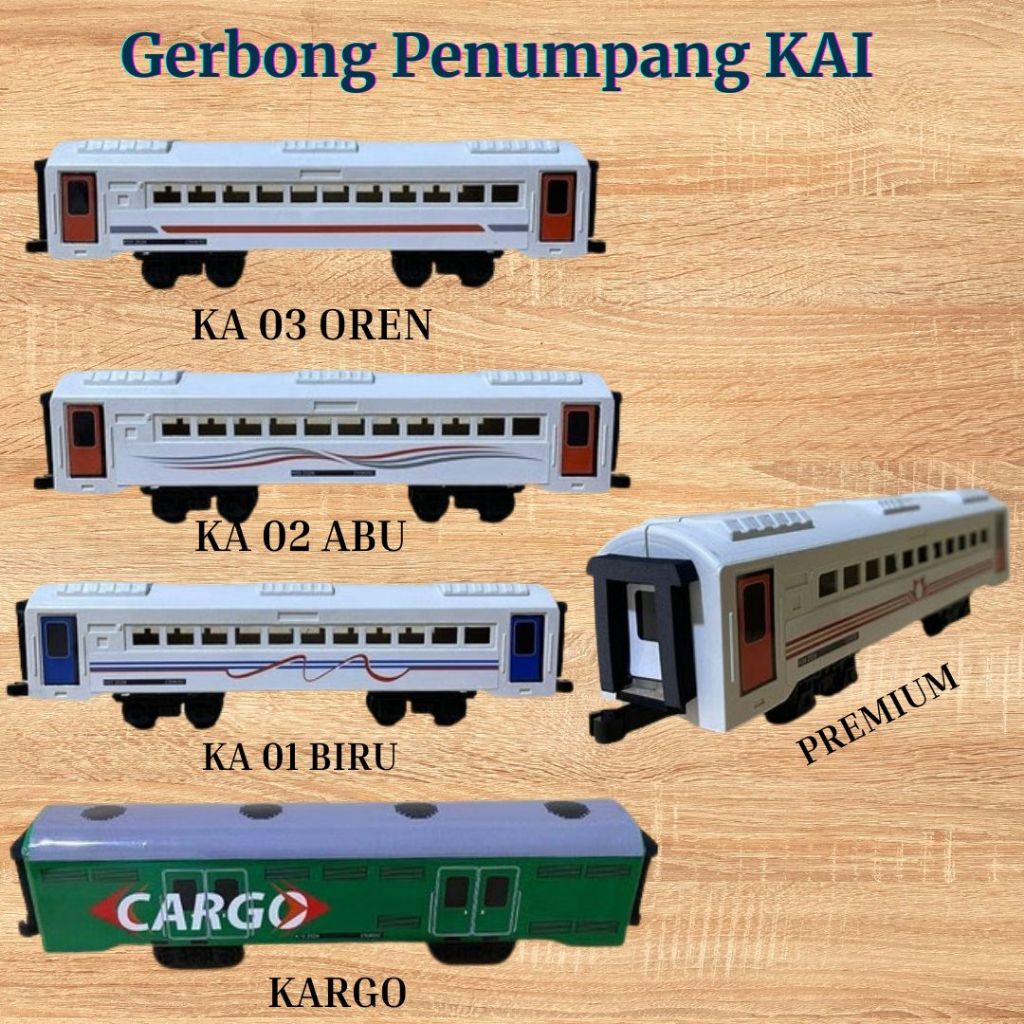 Gerbong Penumpang Kereta Api Indonesia Lokomotif Mainan Kereta Api Kargo