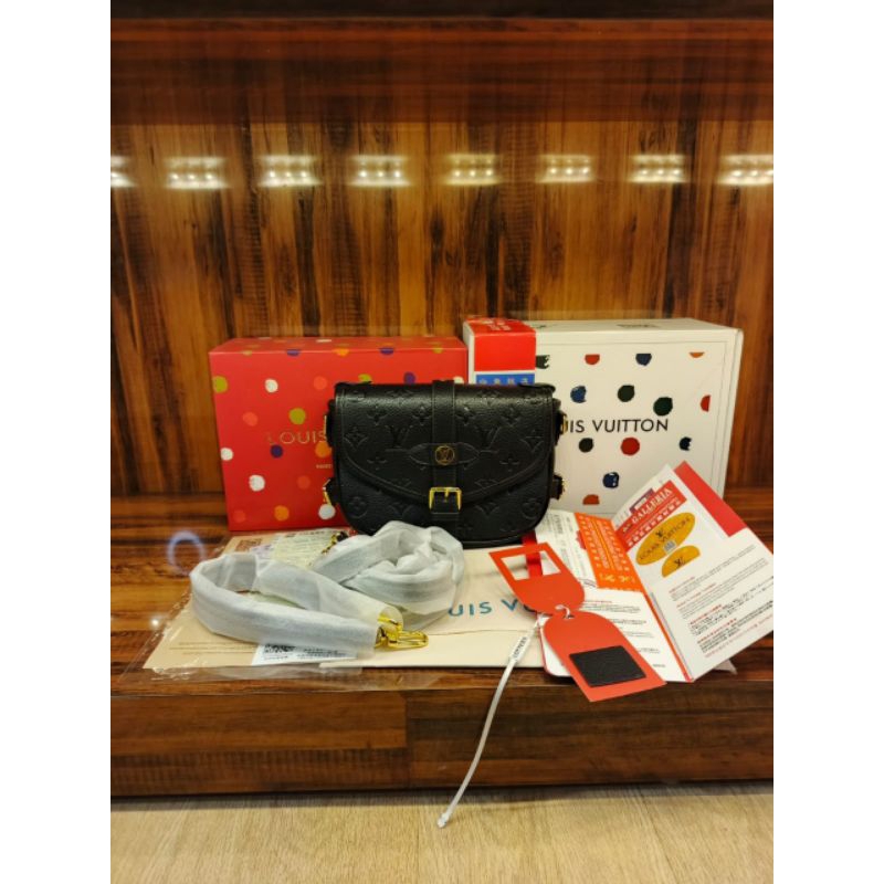 LV SAUMUR BB MONOGRAM EMPREINTE BLACK