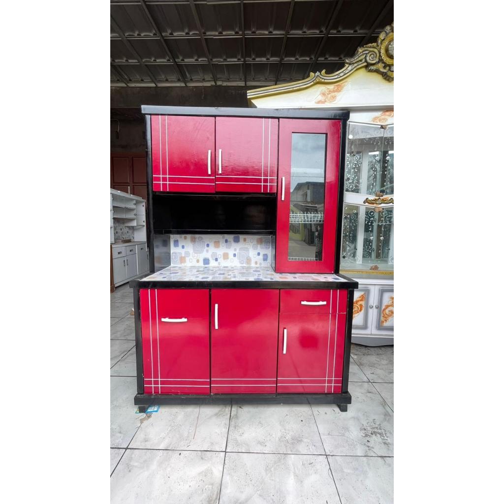 Rak Sayur / Rak Sayur body hitam / Rak dapur / rak piring 3 pintu