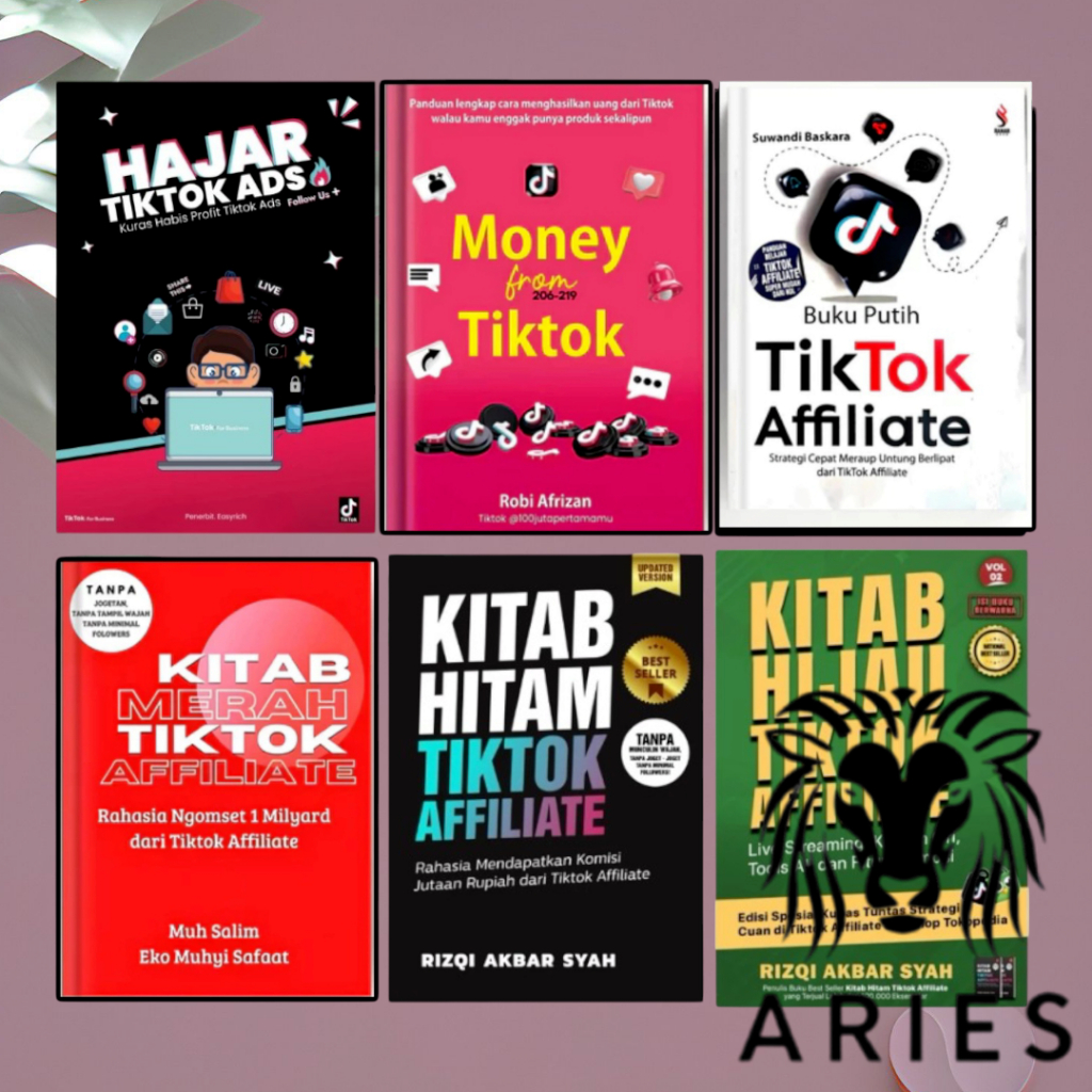 RB HAJAR TIKTOK ADS, MONEY FROM TIKTOK, BUKU PUTIH TIKTOK AFFILIATE, KITAB MERAH TIKTOK AFFILIATE,