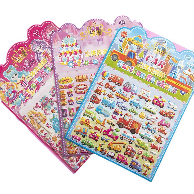 

Stiker Tas Jumbo 33x24cm Mainan Gambar Tempel Sticker Timbul Anak 3D