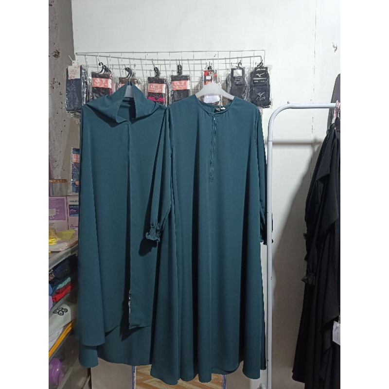 Set Abaya Renda Wolfis