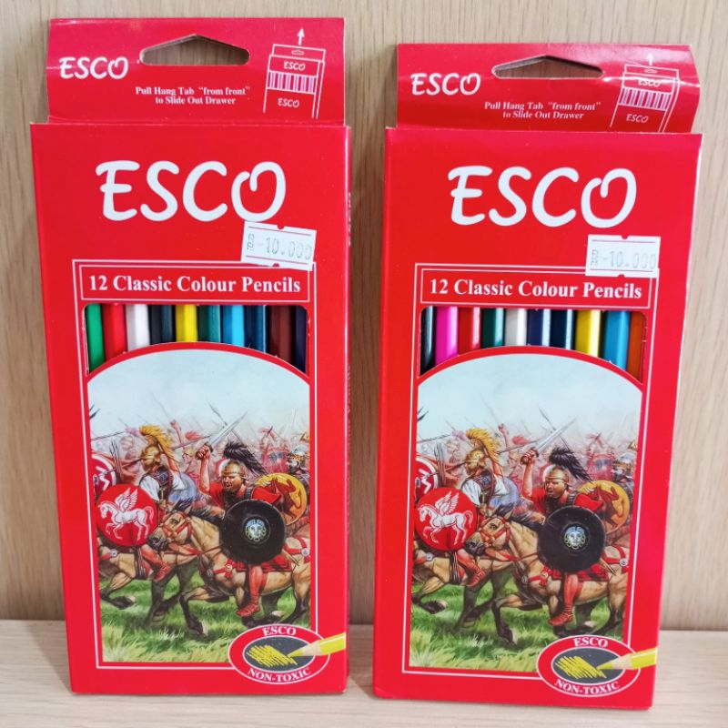 

(1 PCS) PENSIL WARNA ESCO 12WARNA PANJANG