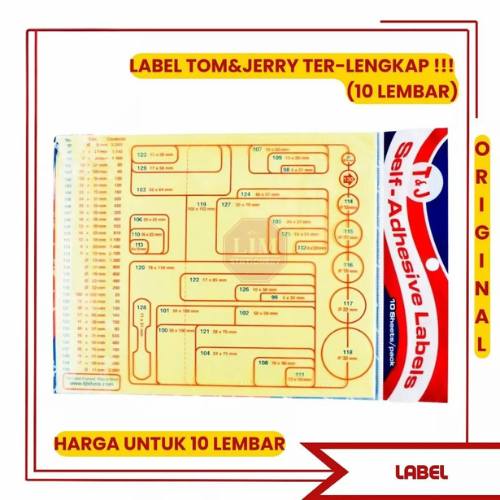 

Label TOM & JERRY - Pad (LENGKAP)
