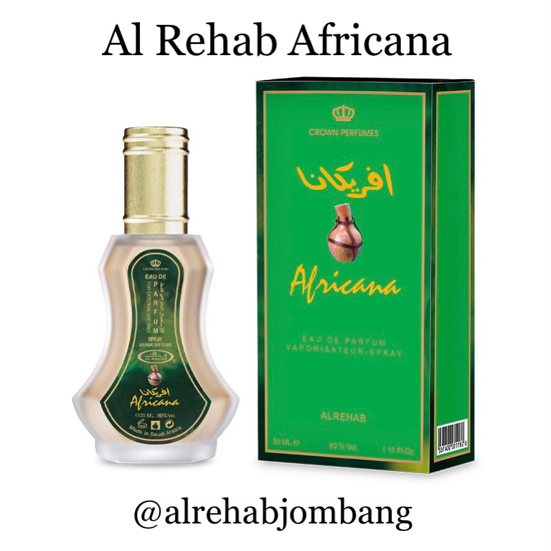 Parfum Al Rehab Africana 35ml Spray Original Arab Saudi
