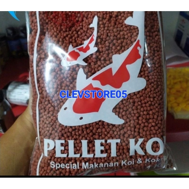 MAKANAN IKAN KOI PELET 2mm Pelet Merah PELET 1KG UKURAN 2mm (sedang)PELET IKAN KOKI / KOI