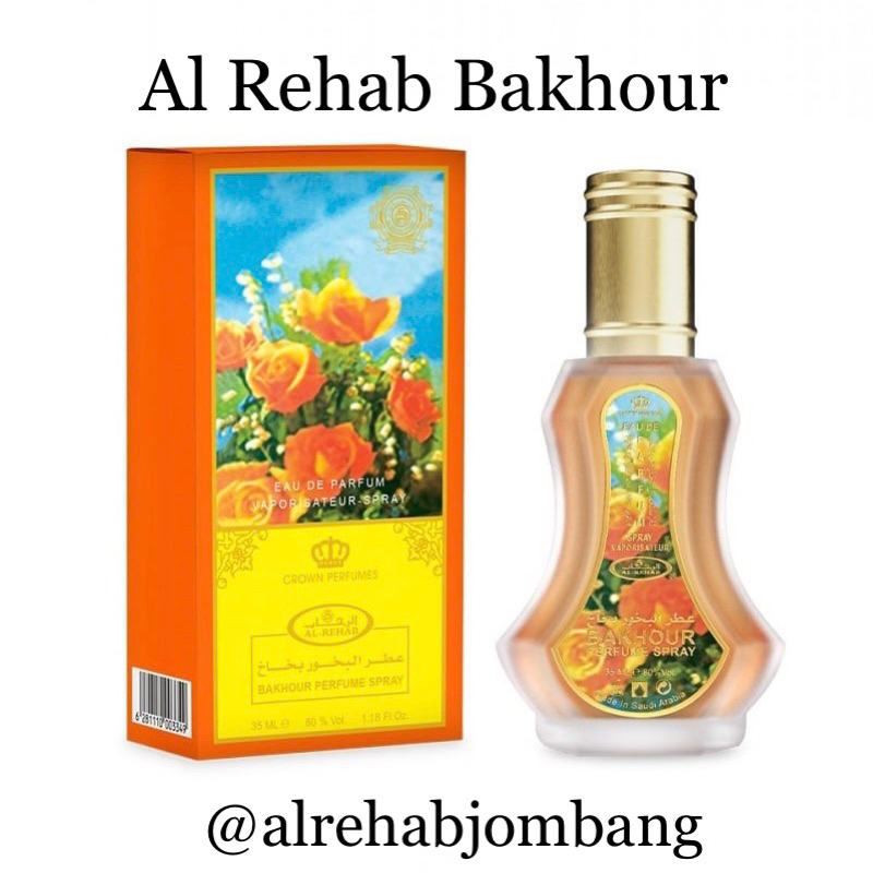 Parfum Al Rehab Bakhour 35ml Spray Original Arab Saudi