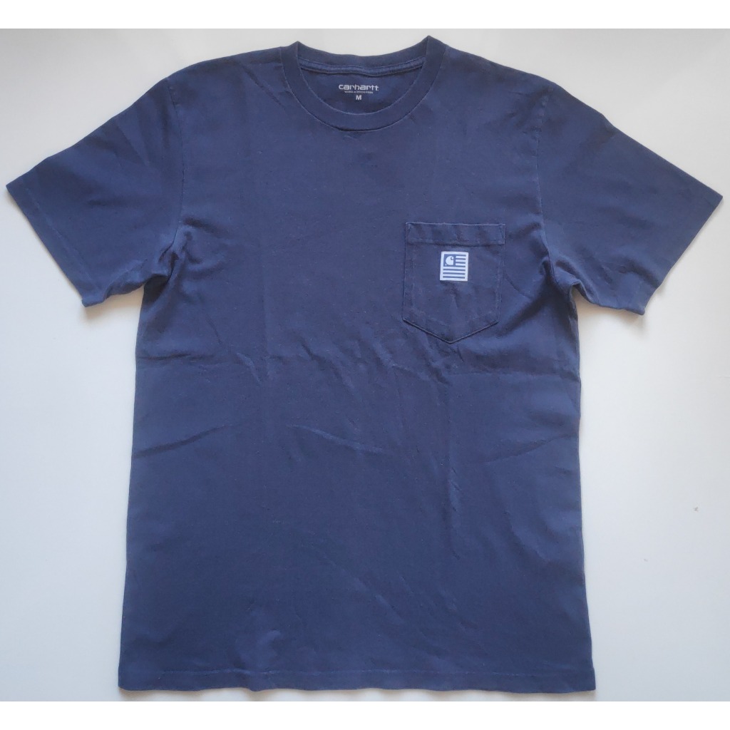 CARHARTT WIP State Pocket Tee T Shirts Kaos Lengan Pendek Oblong Navy