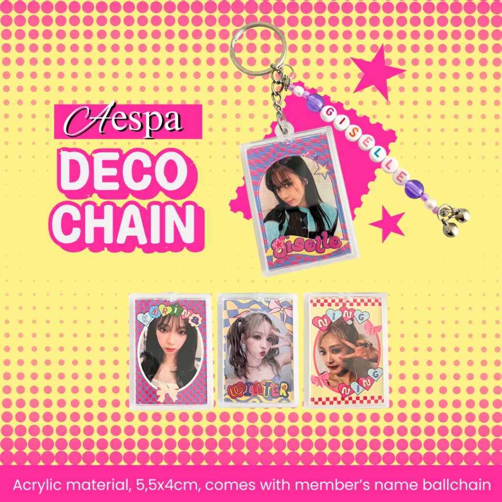 DECO CHAIN AESPA - KEYCHAIN KPOP AESPA