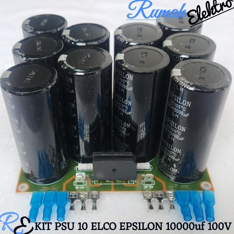 KIT PSU 10 ELCO EPSILON 10000uf 100V LENGKAP BERKUALITAS