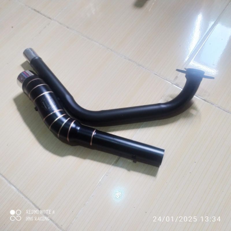 Leheran knalpot CBR R15 MT15 VERZA TIGER GSX CB VIXION XABRE XSR HITAM