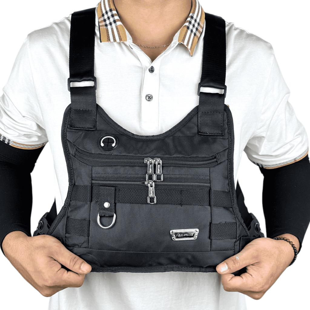 Chest Bag Chest Rig Bag Tas Dada Tas Rompi Tas Sepeda Tas Selempang Dada Pria