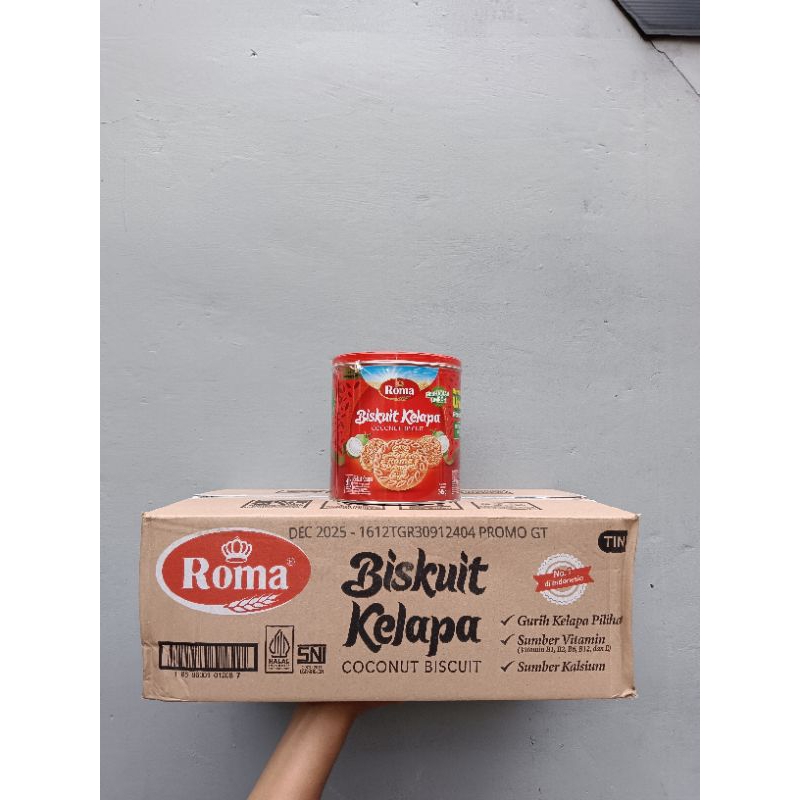 

Biskuit Roma Kelapa Kaleng 345 Gram 1 Dus