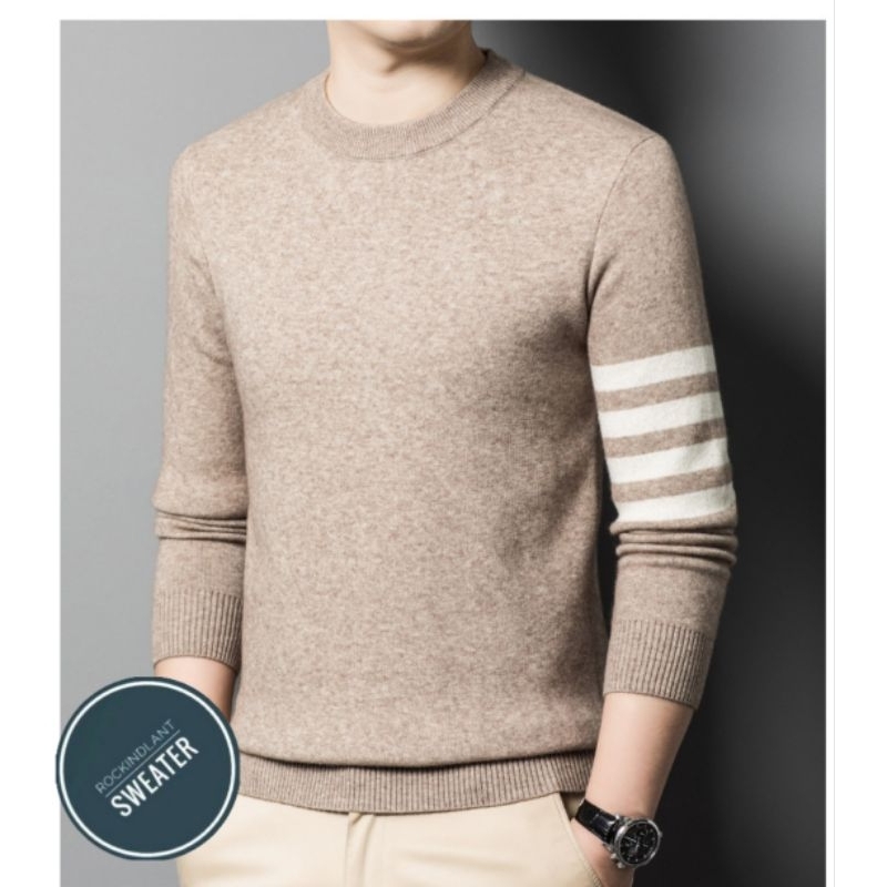 Sweater Oneck Pria/Sweater Casual Rajut/Sweater Rajut Pria