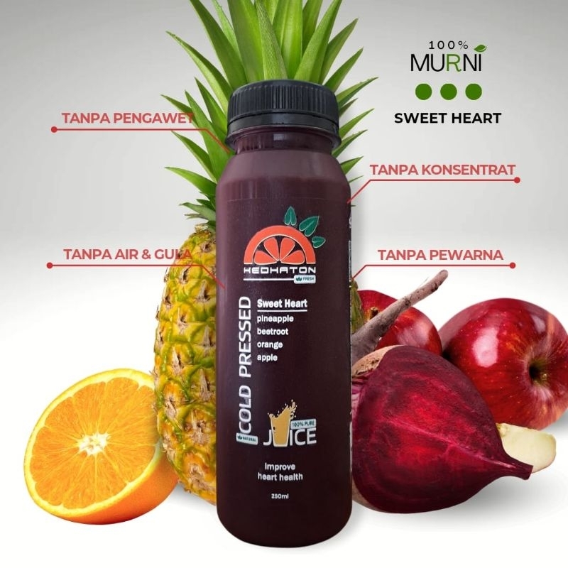 

Sweet Heart - Cold Pressed Jus - Murni