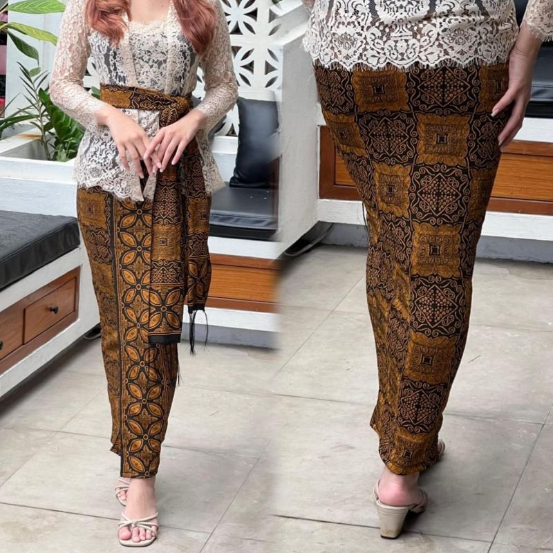 (BIG SALE) Kamen jadi streit bahan denim Jaguar set Slendang/bawahan tradisional/kamen bali