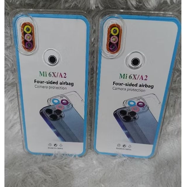 SofCase Casing Redmi 6X/A2 Silikon Bening Transparan Space air baq Pelindung Belakang HP+Camera