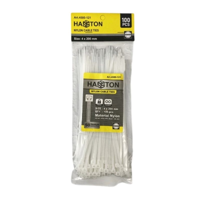 

Kabel Ties 4x200 mm 100 pcs Hasston / Kabel Tis 20 cm