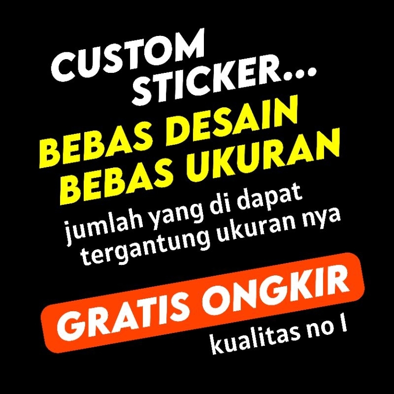 

Sticker Custom Bisa Pakai Desain Sendiri (4.4cm × 7.8cm)