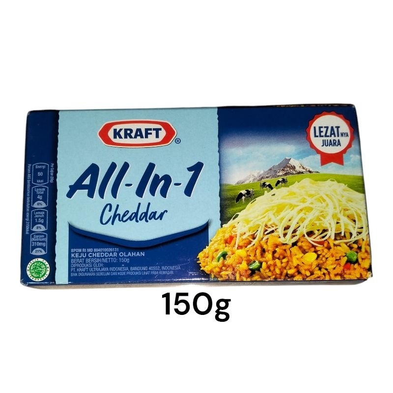 

keju kraft all in 1 cheddar olahan 150g