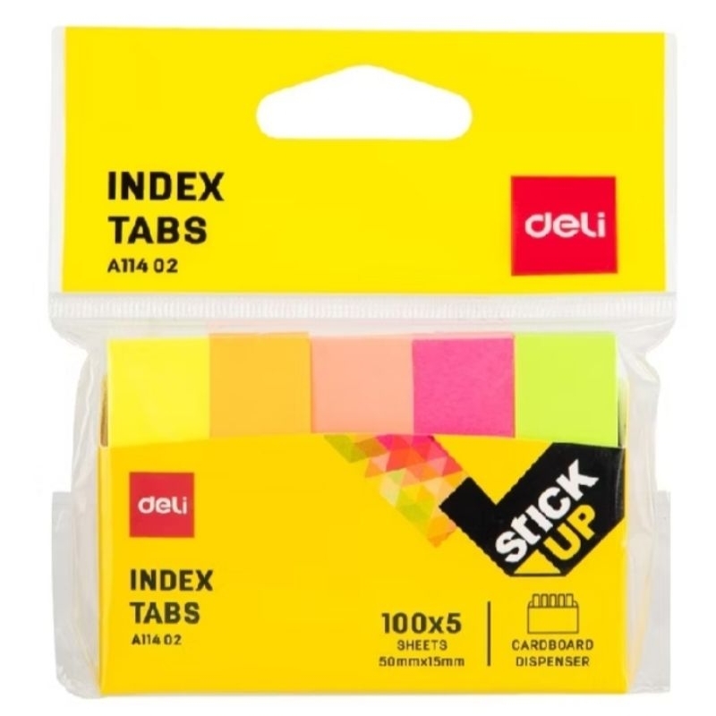 

Deli Index Tabs 4x100 Lembar Ukuran 50x12mm A11102