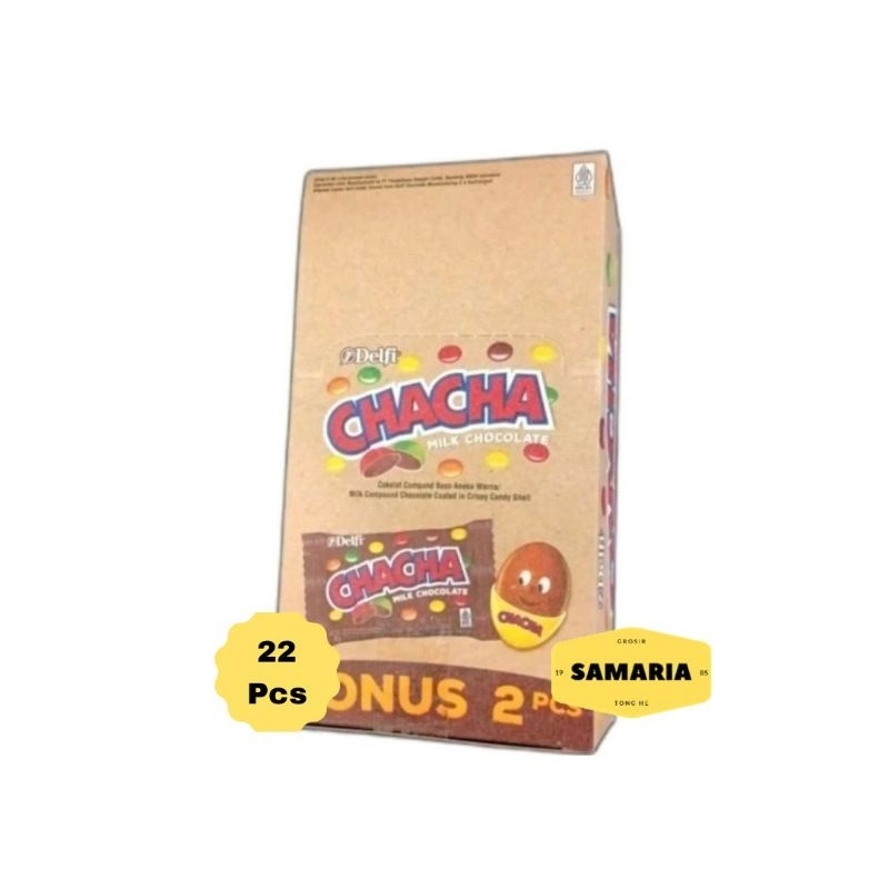 

Chacha Milk Chocolate Kemasan Box 5 Gram (Isi 22 Pcs)