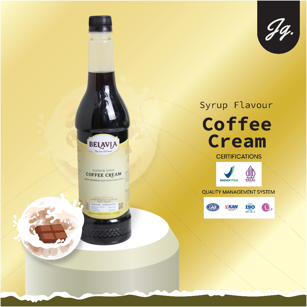 

Coffee Cream Syrup Belavia 750 ML | Belavia Sirup Coffee Cream 750ml