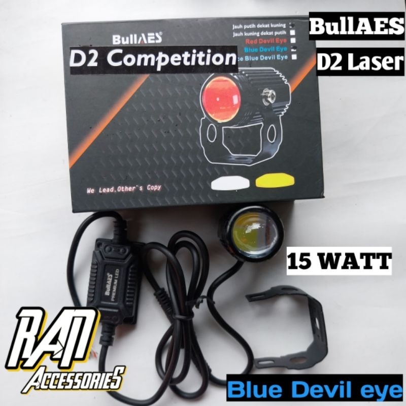 Lampu Tembak D2 Laser Bullaes Superbright Hi Low Putih
Kuning