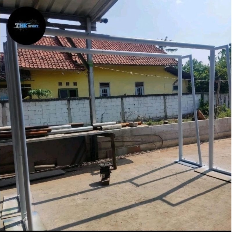 tiang gawang futsal+jaring gawang
