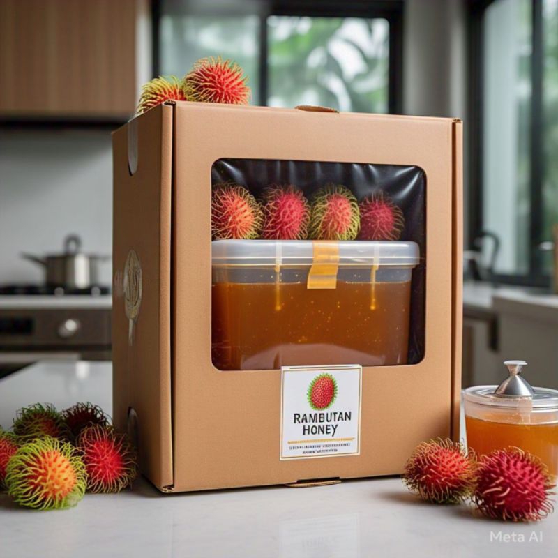 

madu murni rambutan 1kg dari peternak