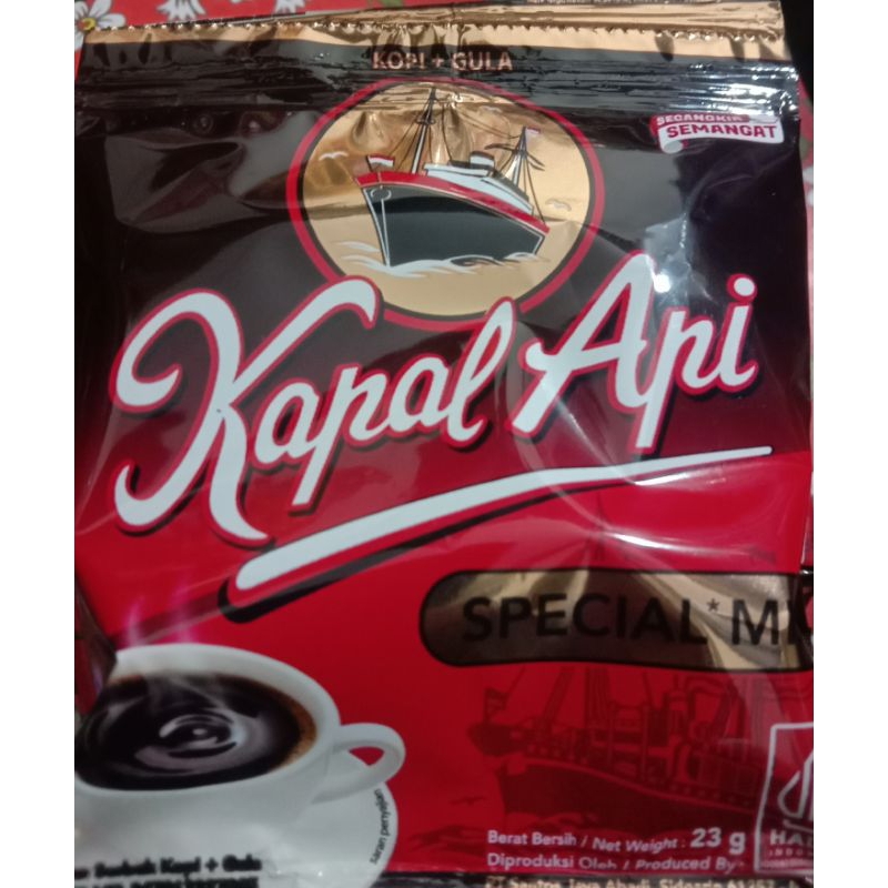 

Kapal api spesial mix 23g (1 gtng isi 10 pcs)