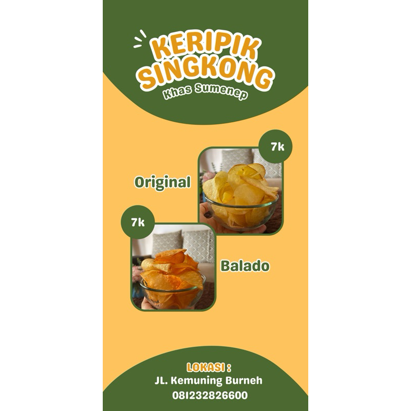 

Keripik Singkong Khas Sumenep (200gram)