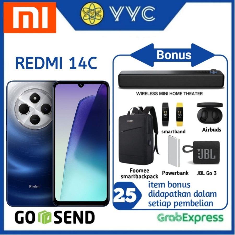 HP REDMI 14C RAM 6/128GB & RAM 8/256GB - GARANSI RESMI