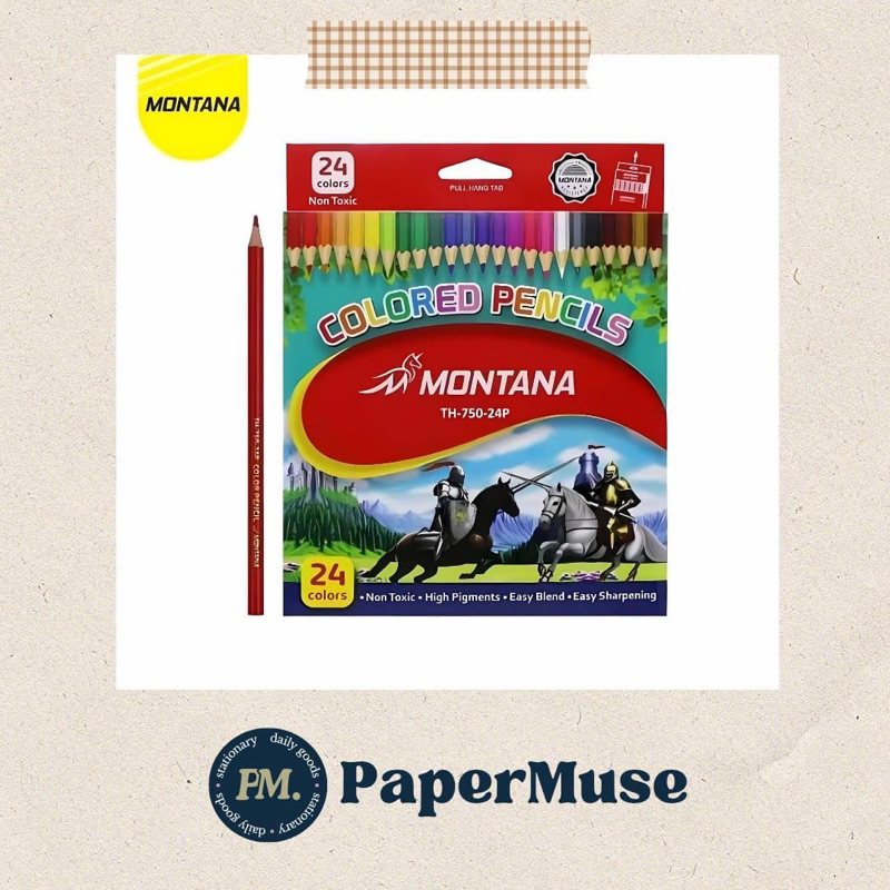 

Pensil warna Montana 24 warna TH-750-24P