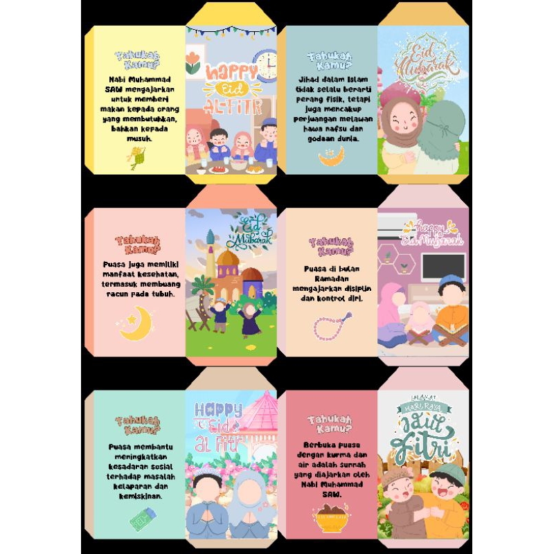 

AMPLOP LEBARAN 2025 , Amplol THR isi 12pcs Amplop Viral