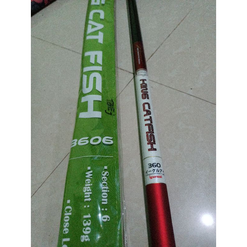 Tegek joran Igurai king cat fish 360 cm