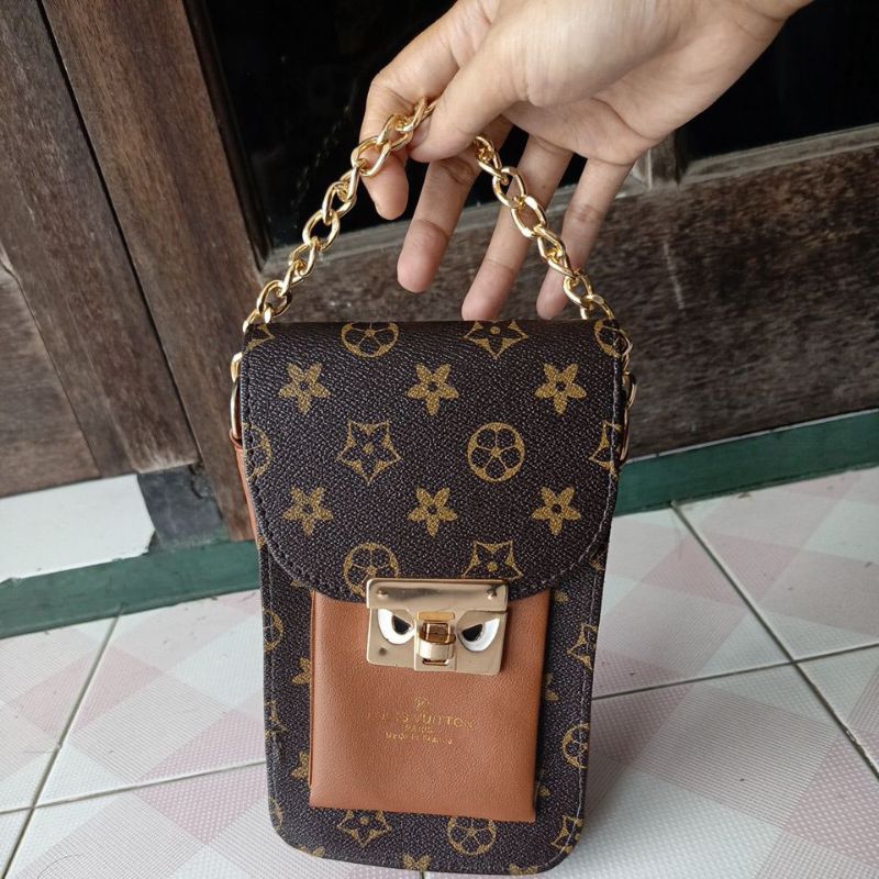 tas hp coklat preloved bagus