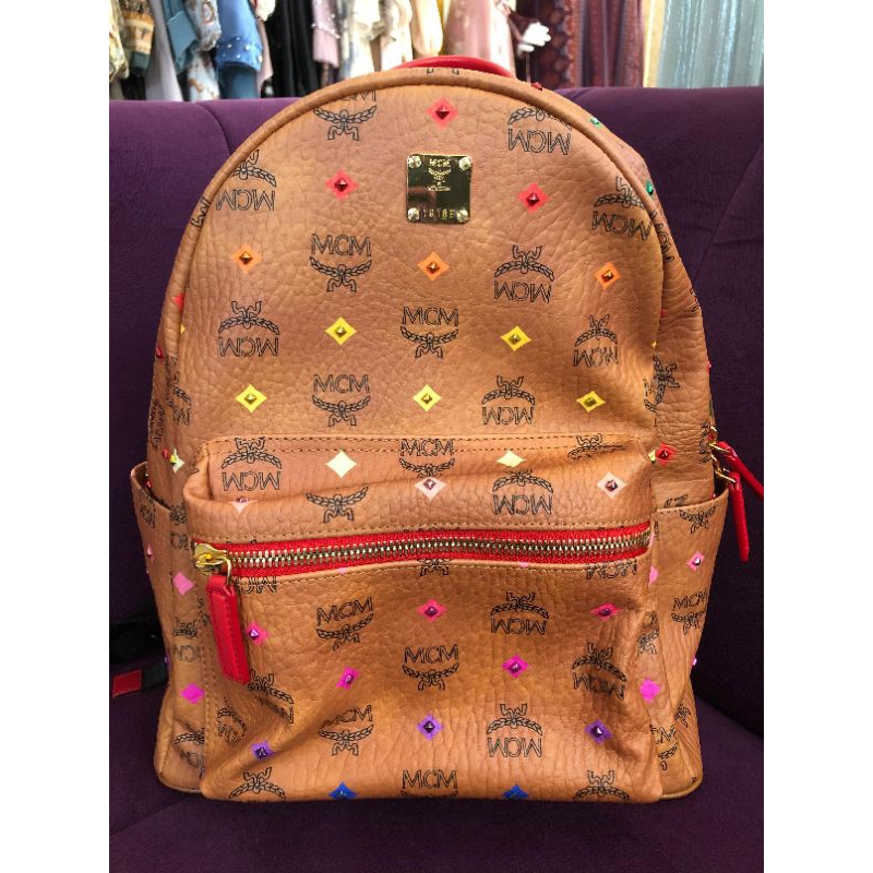 Preloved MCM limited edition backpack medium size