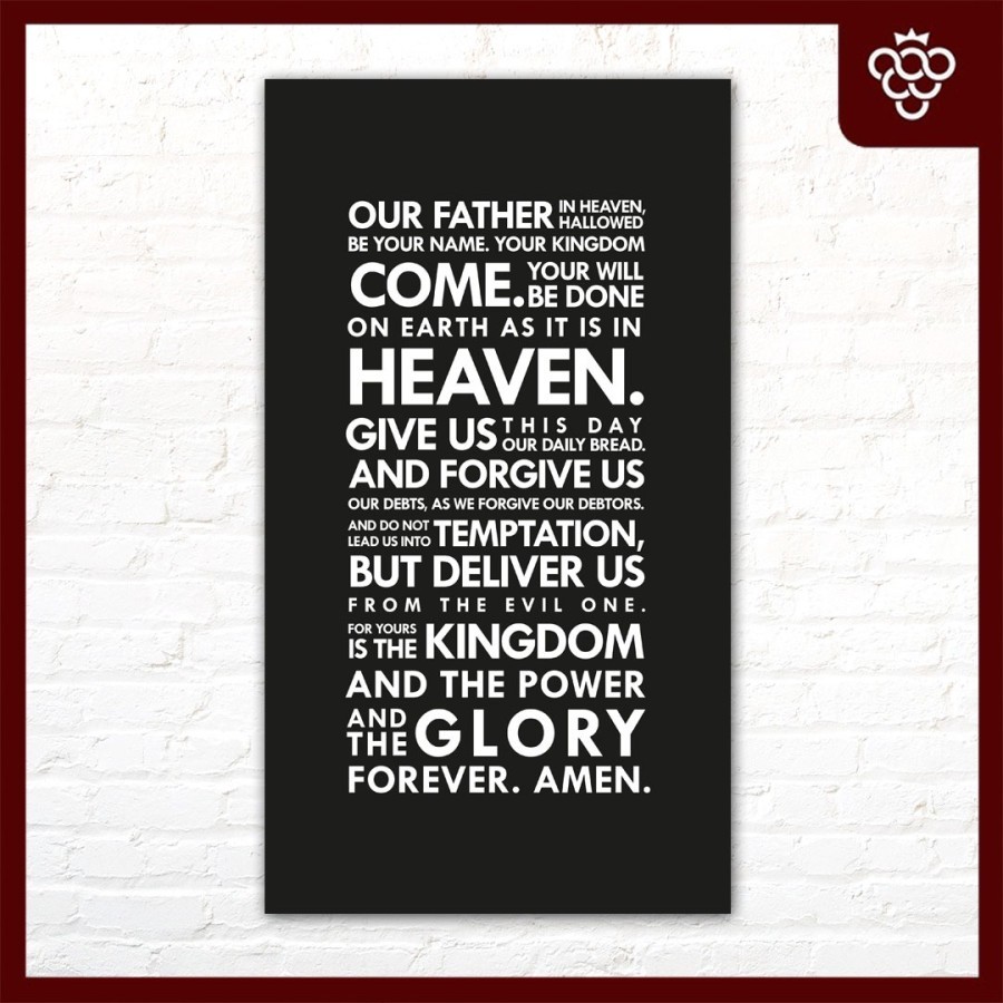 

Hiasan Dinding The Lord Prayer (S) - Hitam BARU