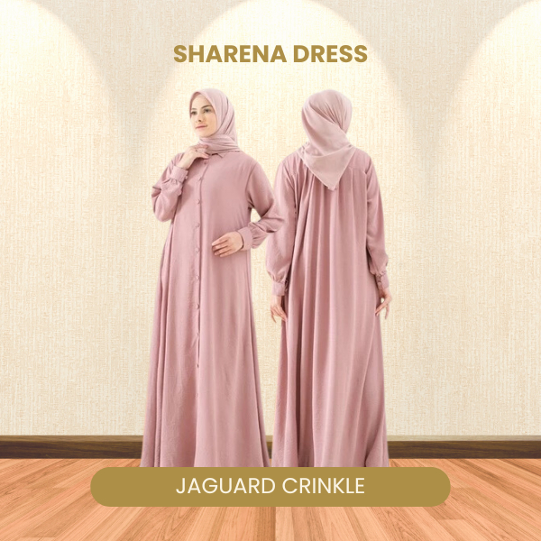 SALE Sharena Dress Gamis Basic Polos Busui Friendly Olivia MJ