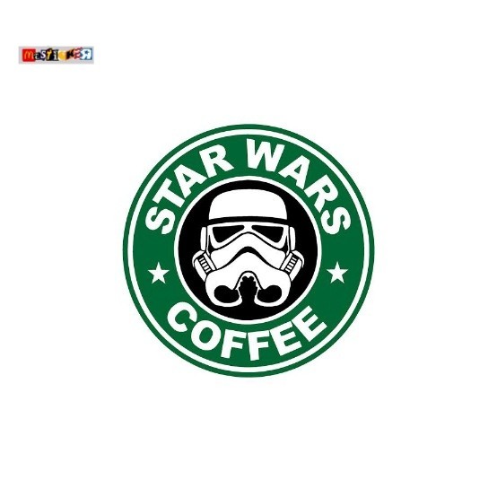 

sticker Star Wars Coffee logo stiker